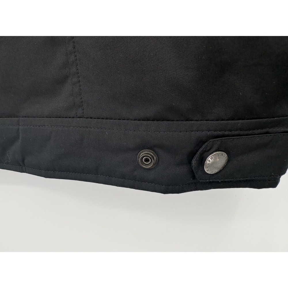 Polo Ralph Lauren VTG Jacket Men's Black Soft Shell Fleece Lined Hooded, XXL - Picture 7 of 11
